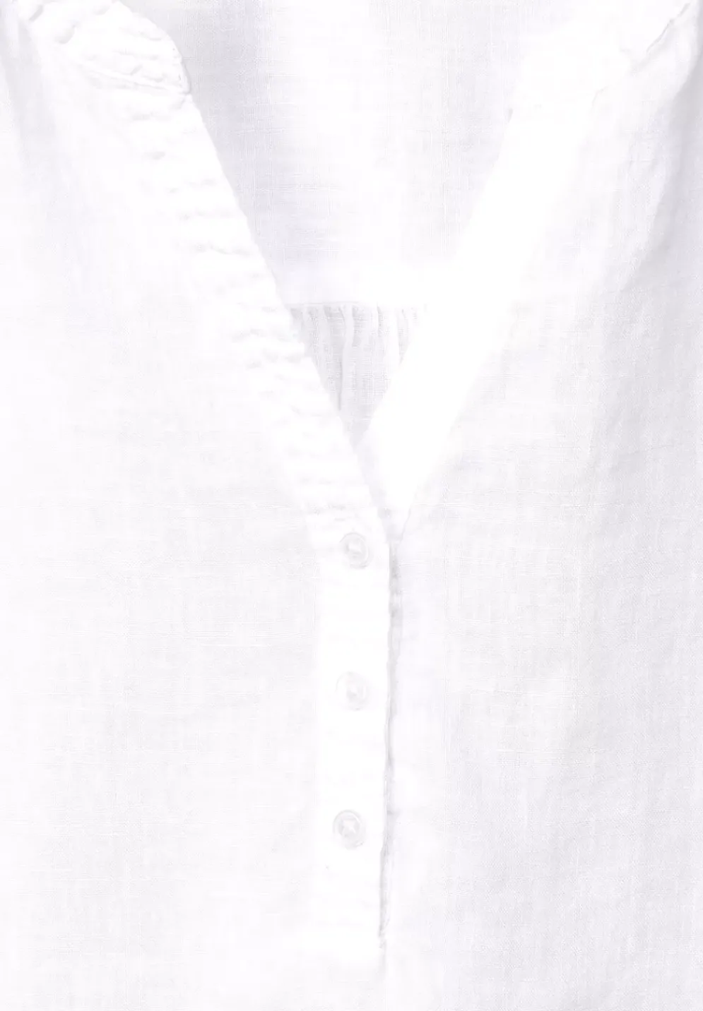 Leinenbluse In Unifarbe