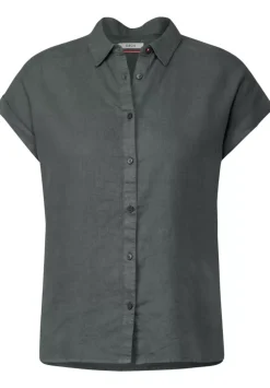 Leinenbluse Mit Knopfleiste