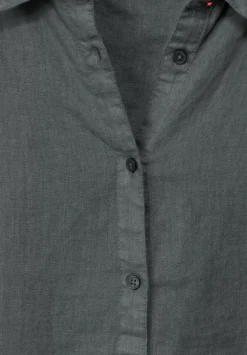 Leinenbluse Mit Knopfleiste