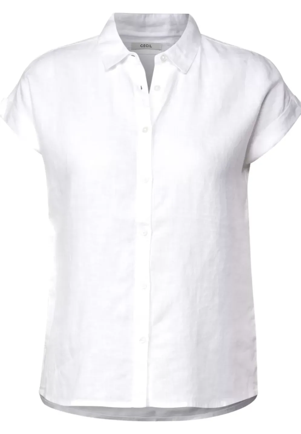 Leinenbluse Mit Knopfleiste