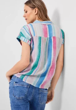 Leinenbluse Mit Knopfleiste