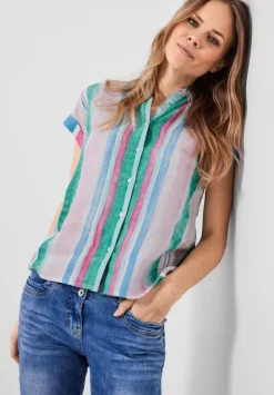 Leinenbluse Mit Knopfleiste