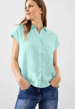 Leinenbluse Mit Knopfleiste