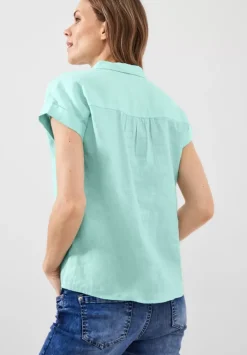 Leinenbluse Mit Knopfleiste