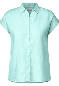 Leinenbluse Mit Knopfleiste