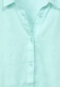 Leinenbluse Mit Knopfleiste