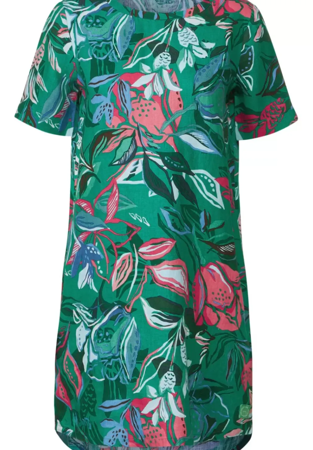 Leinenkleid Mit Blumenprint