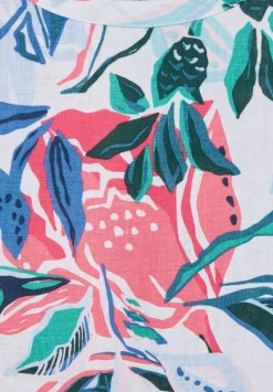 Leinenkleid Mit Blumenprint