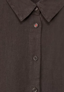 Leinenkleid Mit Knopfleiste