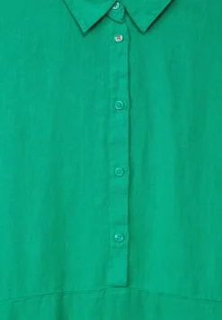 Leinenkleid Mit Knopfleiste