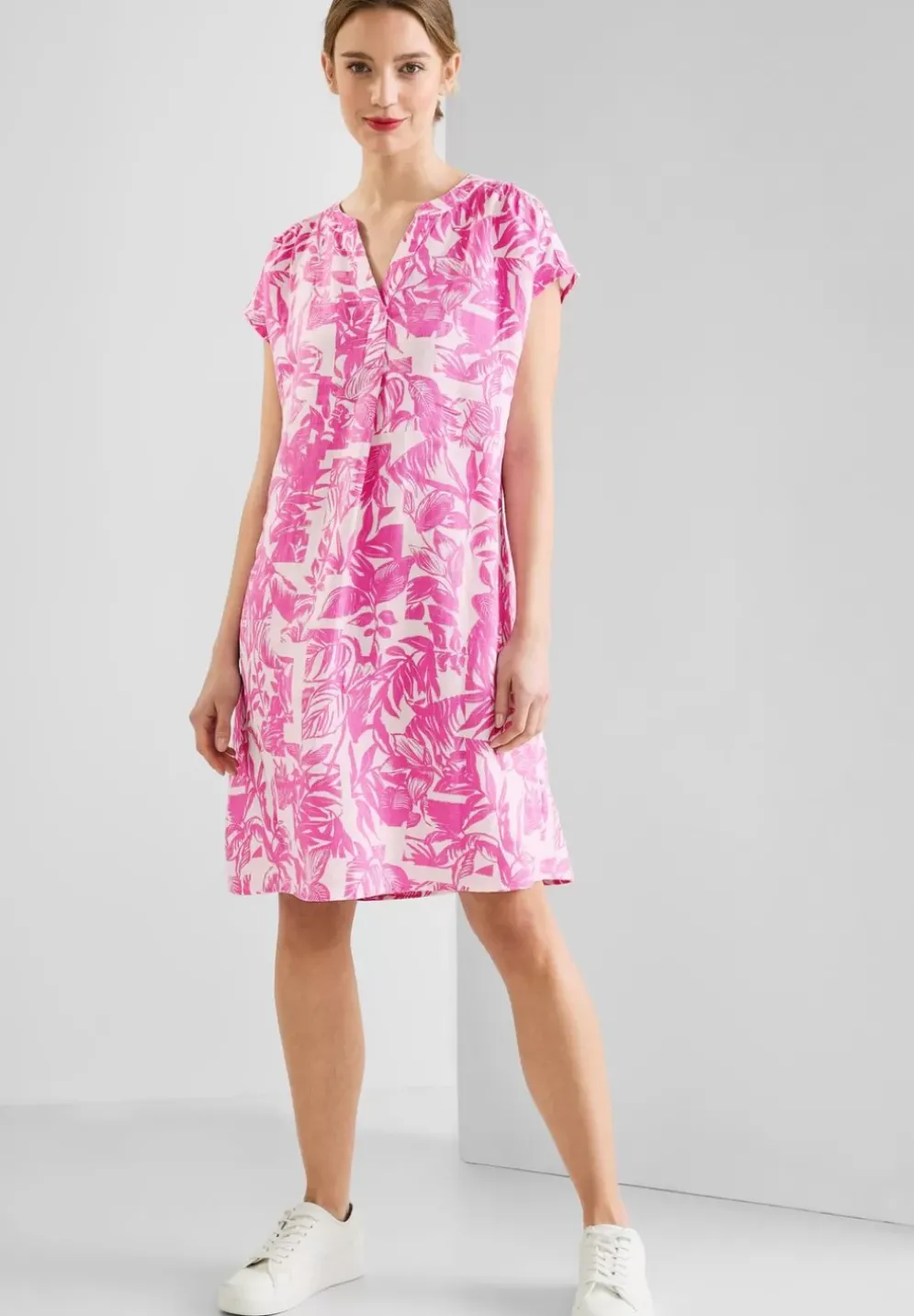 Leinenkleid Mit Print