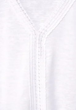Leinenlook T-Shirt
