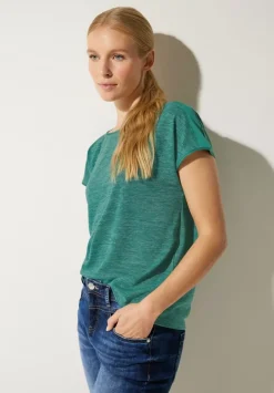 Leinenlook T-Shirt