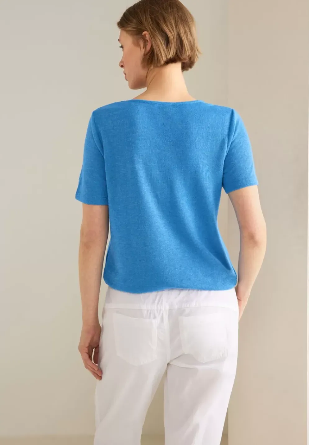 Leinenlook T-Shirt