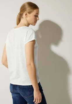 Leinenlook T-Shirt