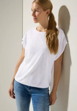 Leinenlook Volant Shirt