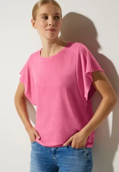 Leinenlook Volant Shirt