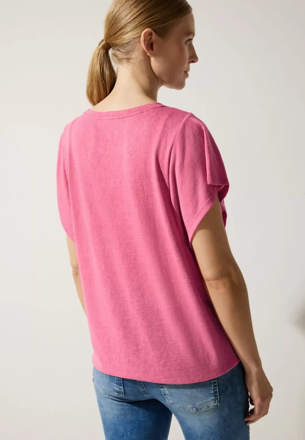 Leinenlook Volant Shirt
