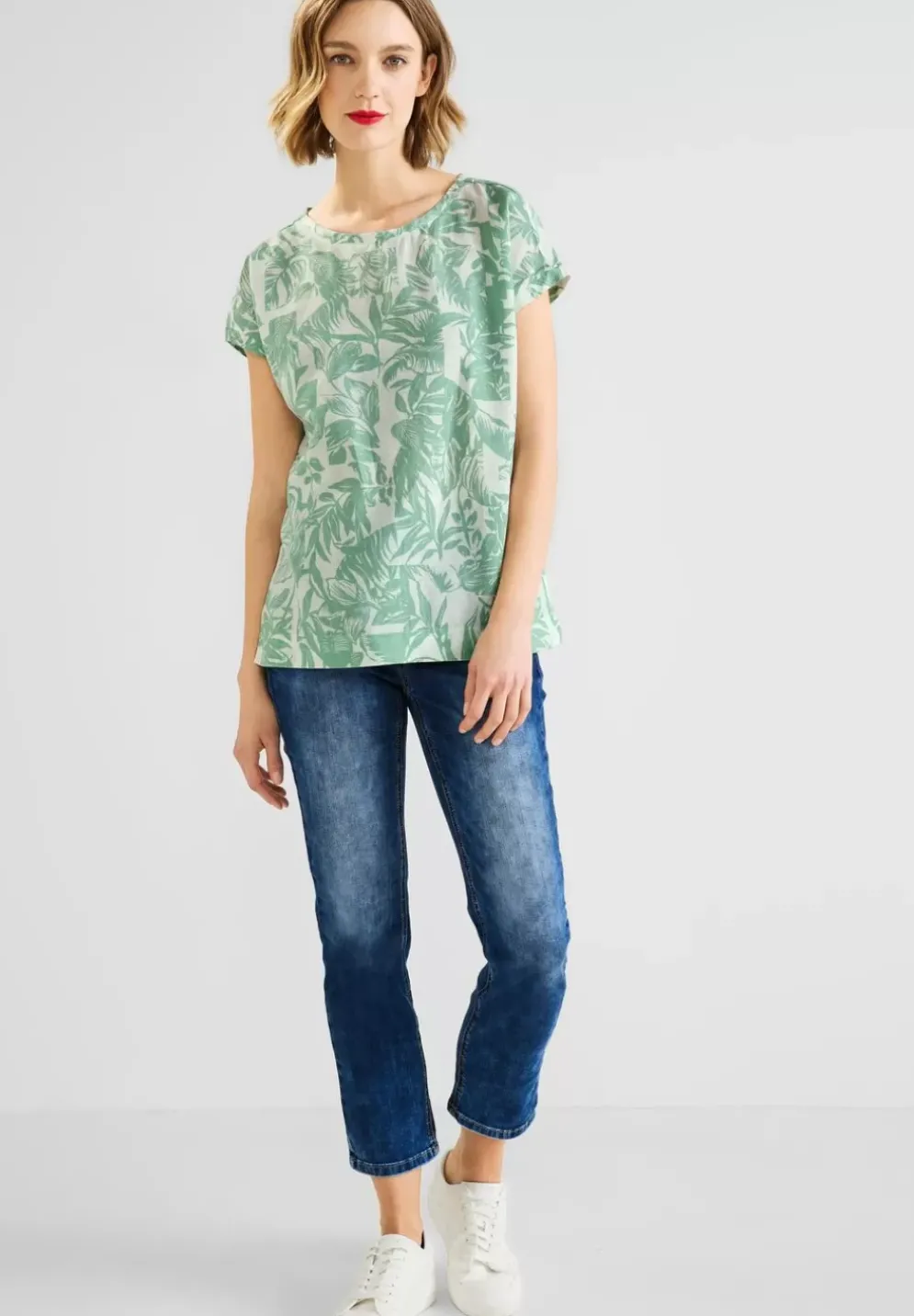 Leinenmix Blusenshirt