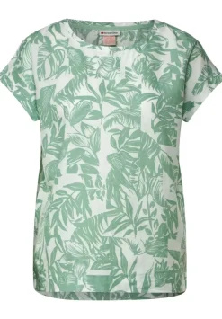 Leinenmix Blusenshirt