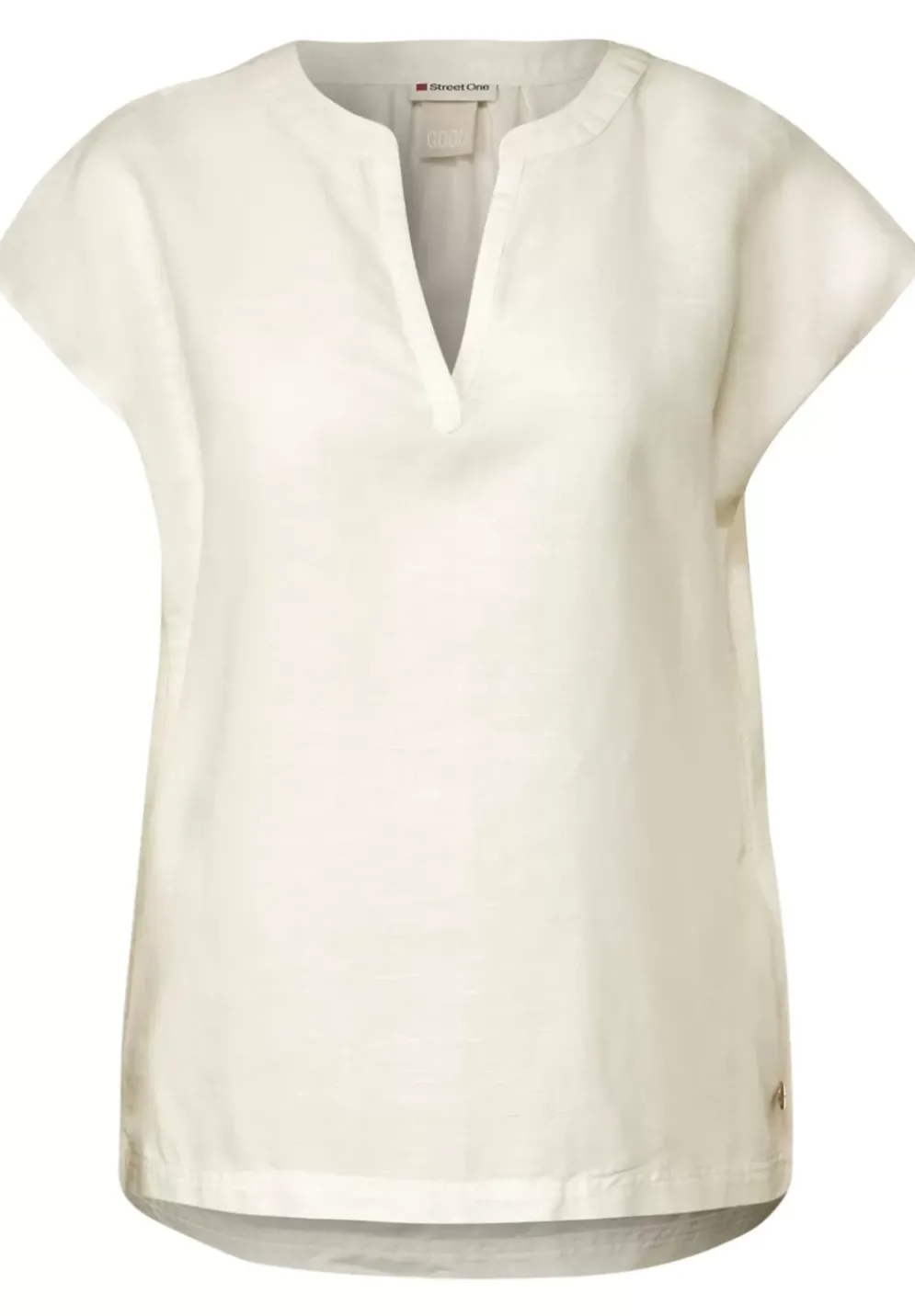 Leinenmix Blusenshirt
