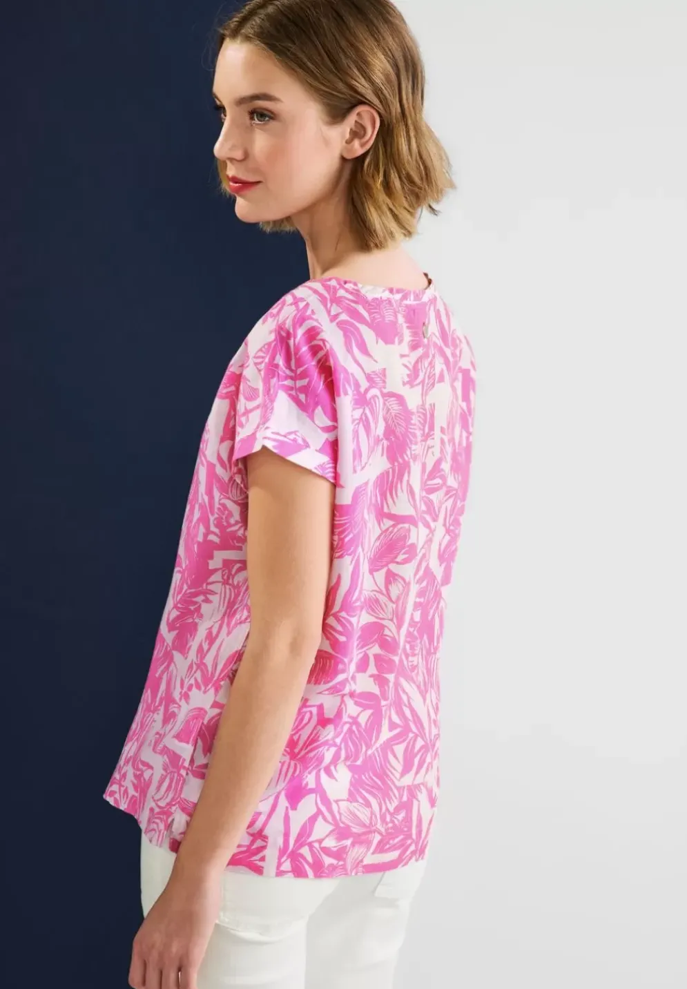 Leinenmix Blusenshirt