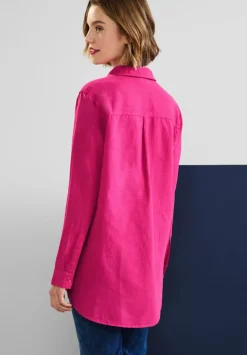 Leinenmix Longbluse