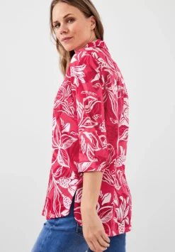 Leinenmix Longbluse