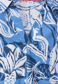 Leinenmix Longbluse