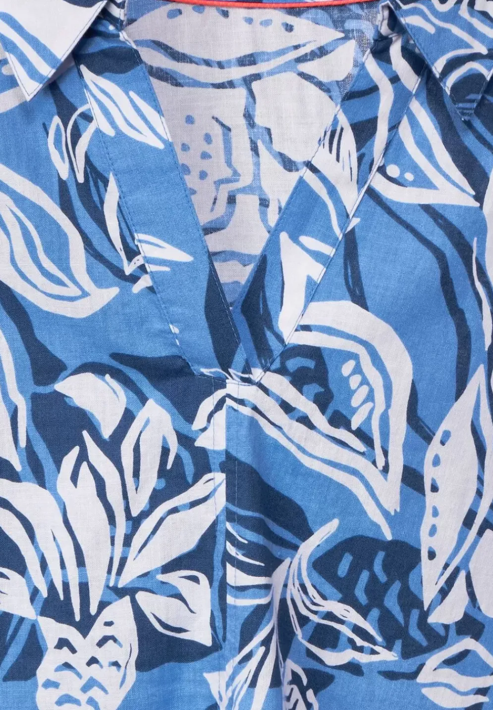 Leinenmix Longbluse