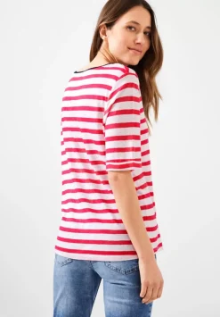 Leinenmix Streifenshirt