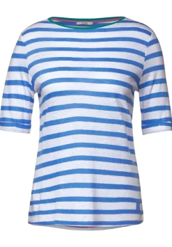 Leinenmix Streifenshirt