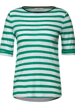 Leinenmix Streifenshirt