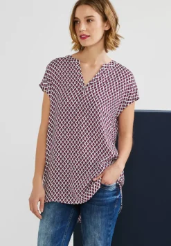 Long Blusenshirt Mit Print