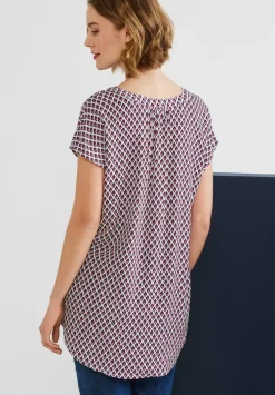 Long Blusenshirt Mit Print