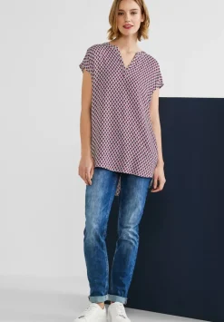 Long Blusenshirt Mit Print