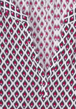Long Blusenshirt Mit Print