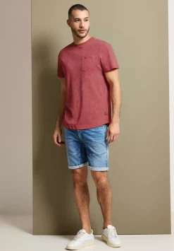 Long T-Shirt Mit Brusttasche