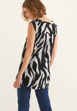 Long Zebra Blusentop