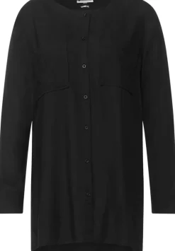 Longbluse In Unifarbe