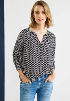 Longbluse Mit Allover Print