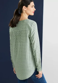 Longbluse Mit Allover Print