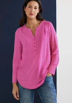 Longbluse Mit Allover Print