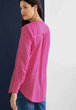 Longbluse Mit Allover Print