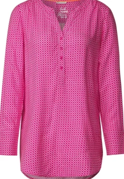 Longbluse Mit Allover Print