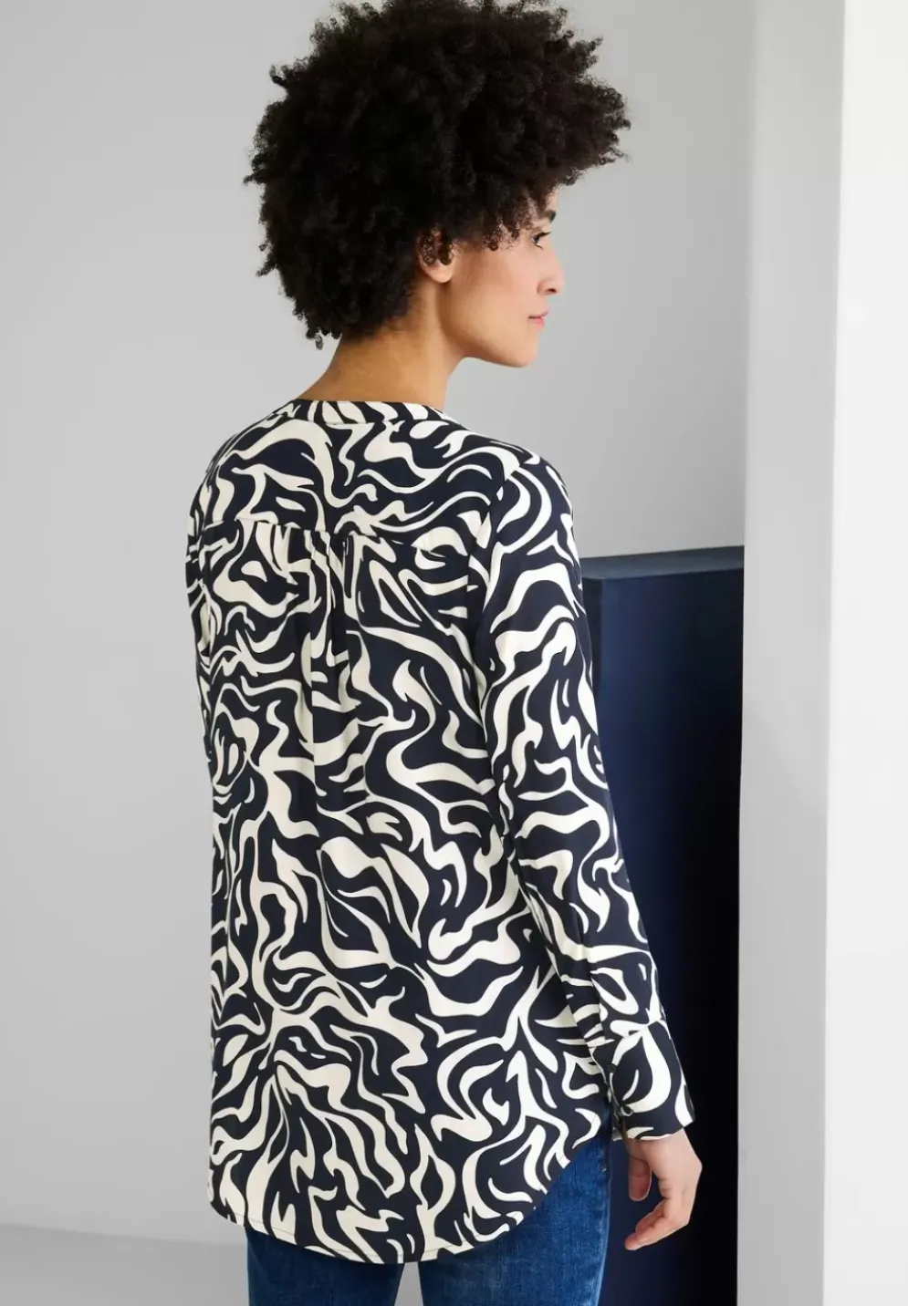 Longbluse Mit Alloverprint