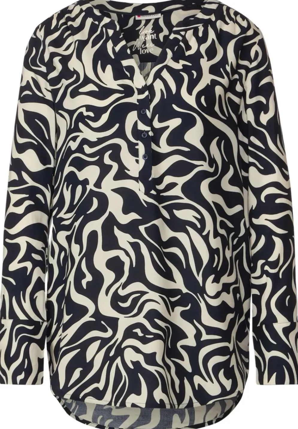 Longbluse Mit Alloverprint