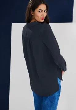 Longbluse Mit Hemdkragen
