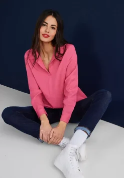 Longbluse Mit Hemdkragen