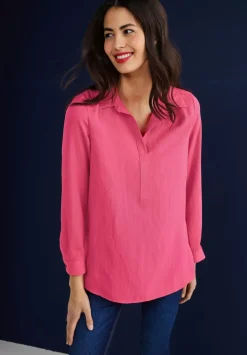 Longbluse Mit Hemdkragen